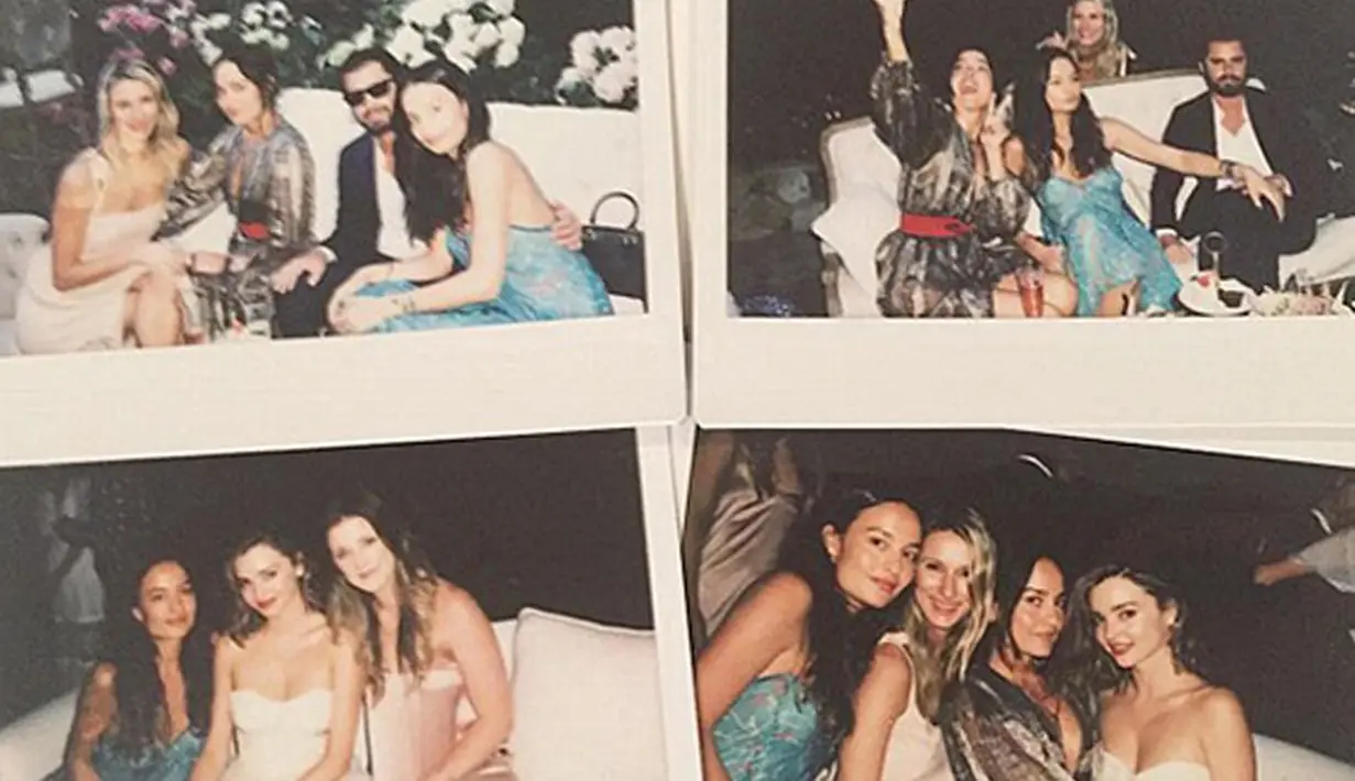 Terlihat juga foto Miranda bersama stylistnya, Chloe Baroli, dimana tunangan Evan Spiegel itu tampak menawan dengan riasan wajah yang natural dan tidak terlalu tebal. (doc.Hollywoodlife.com)