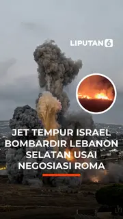 Jet Tempur Israel Bombardir Lebanon Selatan usai Negosiasi Roma