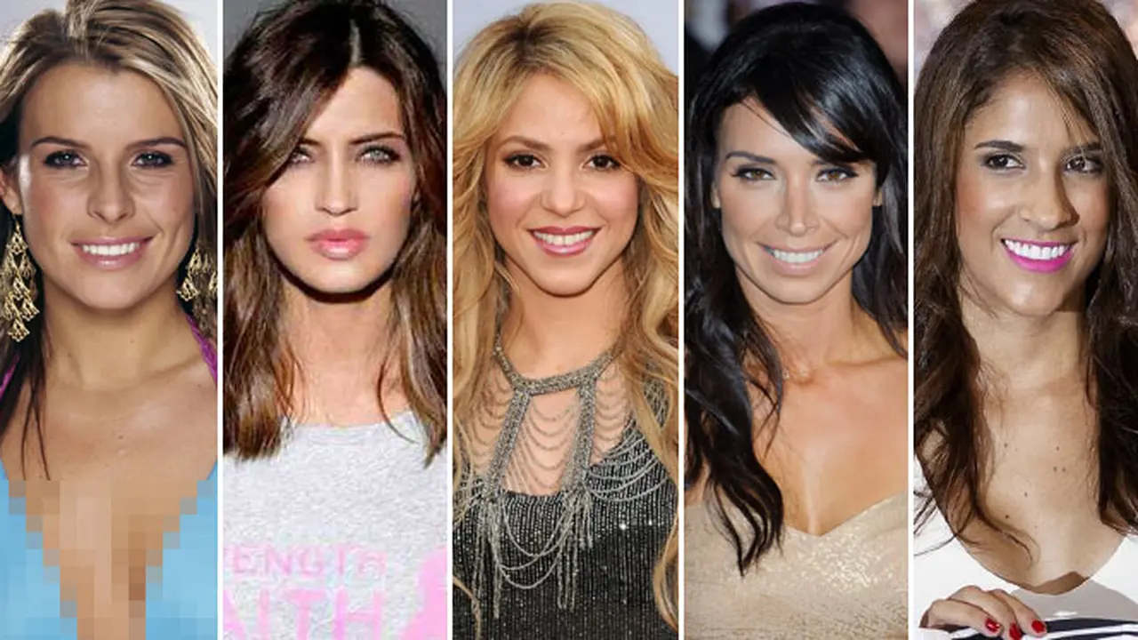 Coolen Rooney, Sara Carbonero, Shakira, Christine Bleakley dan Daniela Rodriguez