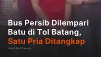 Bus Persib Dilempari Batu di Tol Batang, Satu Pria Ditangkap