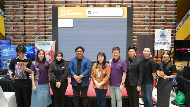 Direktur Gim Kementerian Ekonomi Kreatif Luat Sihombing saat menghadiri Jakarta GameFest (JGF) 2025.