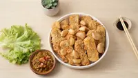 Resep Tempe Krispi Bawang Putih Lengkap dengan Sambal Bawang, Gurih, Renyah, Pedas