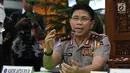 Kakorlantas Polri Irjen Royke Lumowa memberi keterangan saat rapat koordinasi persiapan mudik lebaran di Jakarta, Selasa (23/5). Rapat juga membahas rencana ganjil genap yang sebelumnya di rencakan batal di berlakukan. (Liputan6.com/Angga Yuniar)