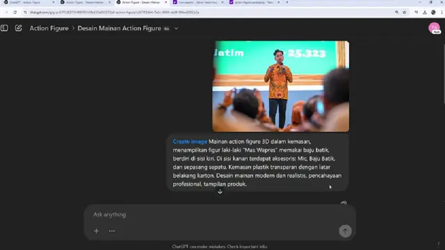 Cara Buat Action Figure dan Animasi ChatGPT (Foto: YouTube Wisnu AI Project)