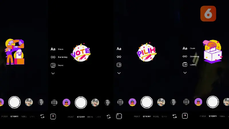 Instagram Rilis Stiker Pemilu 2024