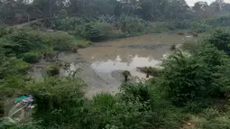 Suasana waduk Brigif di Kelurahan Cipedak, Jagakarsa Jakarta, Jumat (6/11/2015). Pembangunan waduk Brigif sudah setahun mangkrak. (Liputan6.com/Yoppy renato)