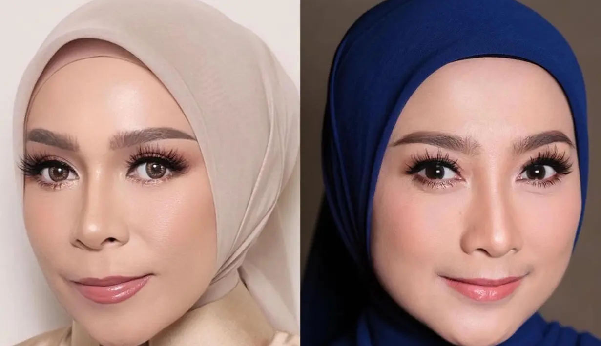 Dibantu oleh Makeup Artist @dhirmanputra, Melly Goeslaw tampak menawan dengan pulasan latte makeup look.  Complexion-nya dibuat satin finish. Kunci dari riasan ini adalah tampilan monokromatik dalam warna latte mulai dari riasan mata, pipi, sampai bibir. [@dhirmanputra].