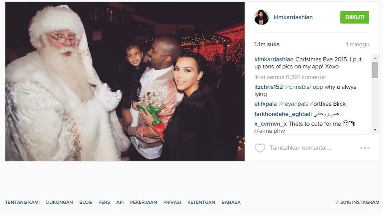 North West, Kanye West, dan Kim Kardashian