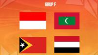Kualifikasi Piala Asia U-20 - Ilustrasi Grup F, Bendera Indonesia, Maladewa, Timor leste dan yaman (Bola.com/Geaby Fadhilatu Sholikha)