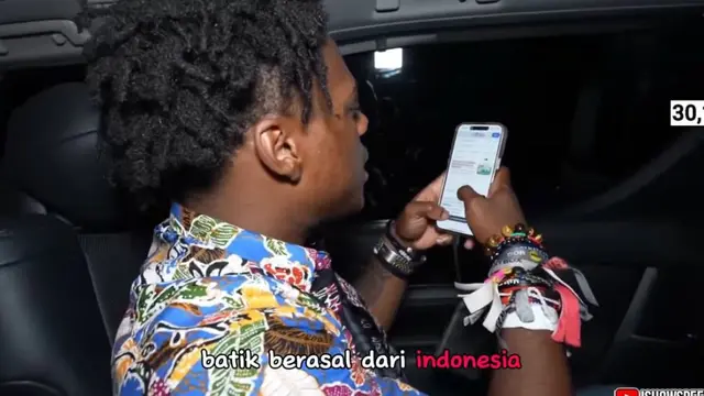 Perang Klaim Asal-usul Batik Indonesia Malaysia Pecah Lagi, YouTuber IShowSpeed Kebingungan. (Dok: YouTube Dapudspy)