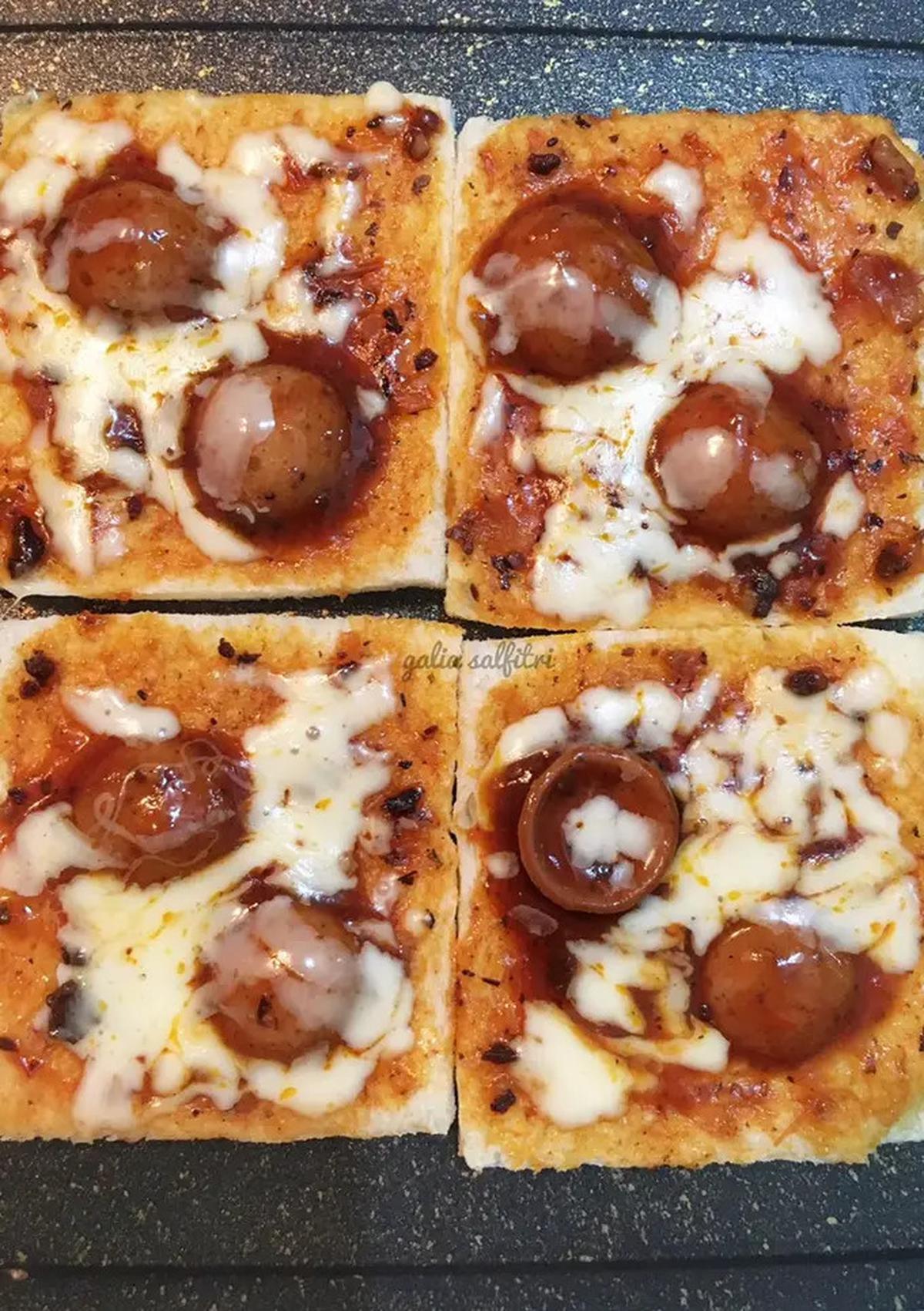 Ilustrasi Roti Pizza Teflon