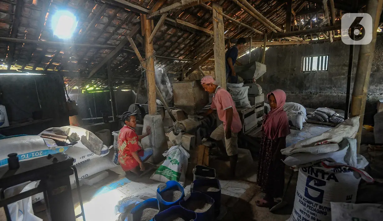 Kondisi salah satu penggilingan padi di kawasan Ciampea, Bogor, Selasa (20/2/2024). (merdeka.com/Arie Basuki)