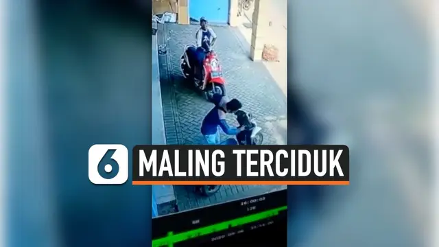 VIDEO: Maling Motor Kocar Kacir saat Beraksi, Terciduk Sang Pemilik