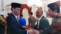 Relawan Solidaritas Merah Putih bertemu Presiden Jokowi saat Open House Lebaran di Istana