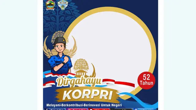 Twibbon Hari Korpri 2023 yang bisa kamu buat di peringatannya setiap tahunnya pada 29 November.