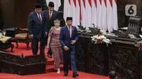 Presiden Jokowi menjelaskan, upaya transformasi ekonomi akan ditempuh melalui dua strategi utama, yakni strategi jangka pendek dan strategi jangka menengah. (Liputan6.com/Faizal Fanani)