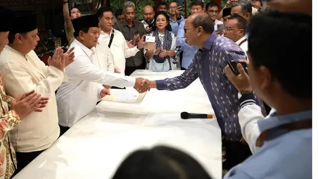 Titiek Soeharto saat Hadir di Pidato Kemenangan Prabowo
