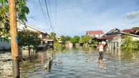 Menurut laporan Pusdalops BNPB pukul 20.00 WIB, banjir melanda 4 desa di Kabupaten Kapuas Hulu Kalimantan Barat, Minggu (13/9/2020) dengan tinggi mata air 40-100 cm. (Badan Nasional Penanggulangan Bencana/BNPB)