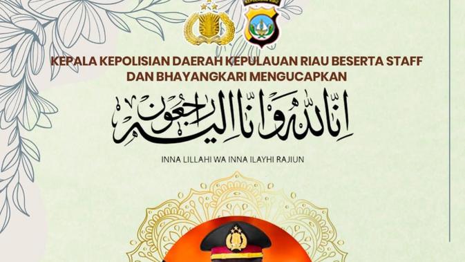 Baru Terima Tiga Penghargaan, Polisi Kepri Meninggal karena Serangan Jantung