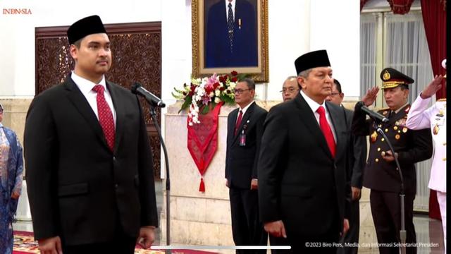 Presiden Jokowi Resmi Melantik Dito Ariotedjo Sebagai Menpora Menggantikan Zainudin Amali