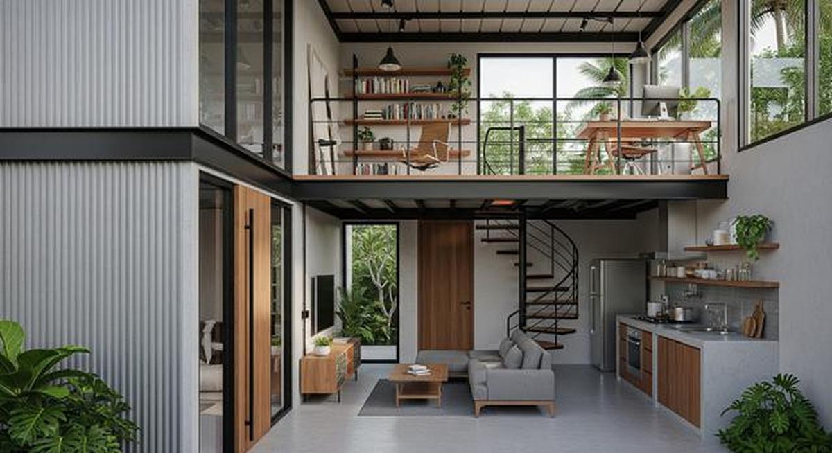 7 Desain Rumah Mini Modern dengan Mezzanine, Estetik dan Bikin Betah