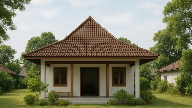 Model Rumah Sederhana di Pinggir Jalan
