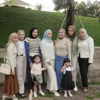 Ameena Atta dan Guzel tampil menggemaskan di arisan Geng Mamayu (@marginw)