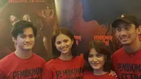 Jumpa pers pemeran dan film maker Pemukiman Setan di Kawasan Senayan, Jakarta Pusat (Vera Utami)