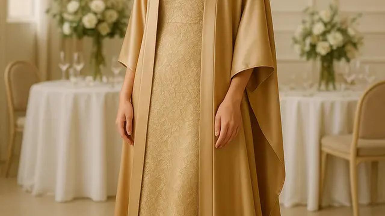 8 Model Long Dress Polos Kombinasi Outer Kimono Terbaru 2025, Tampil Elegan dan Modis