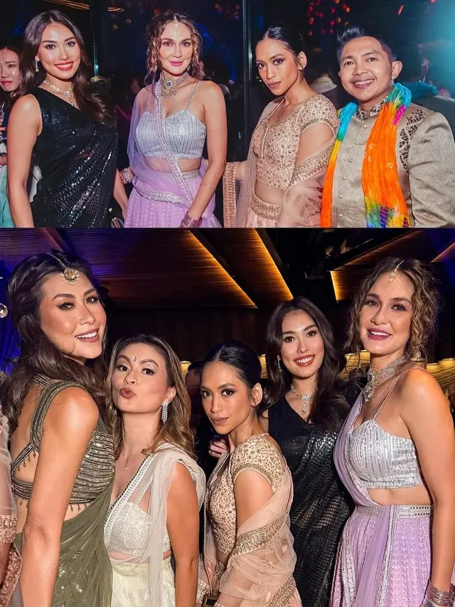 Luna Maya hadir di acara diwali yang digelar MD Entertainment