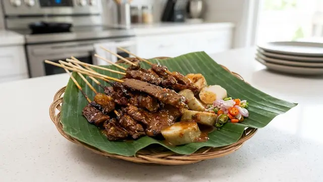Ilustrasi Sate Kere Khas Solo