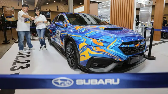 Siap Meluncur, Begini Penampakan Subaru WRX yang Dibalut Stiker Kamuflase