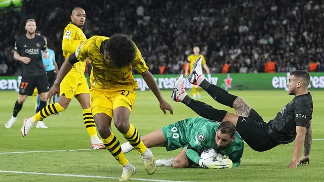 Foto: Bermain Efektif Menjadi Kunci Kemenangan PSG atas Dortmund di Liga Champions