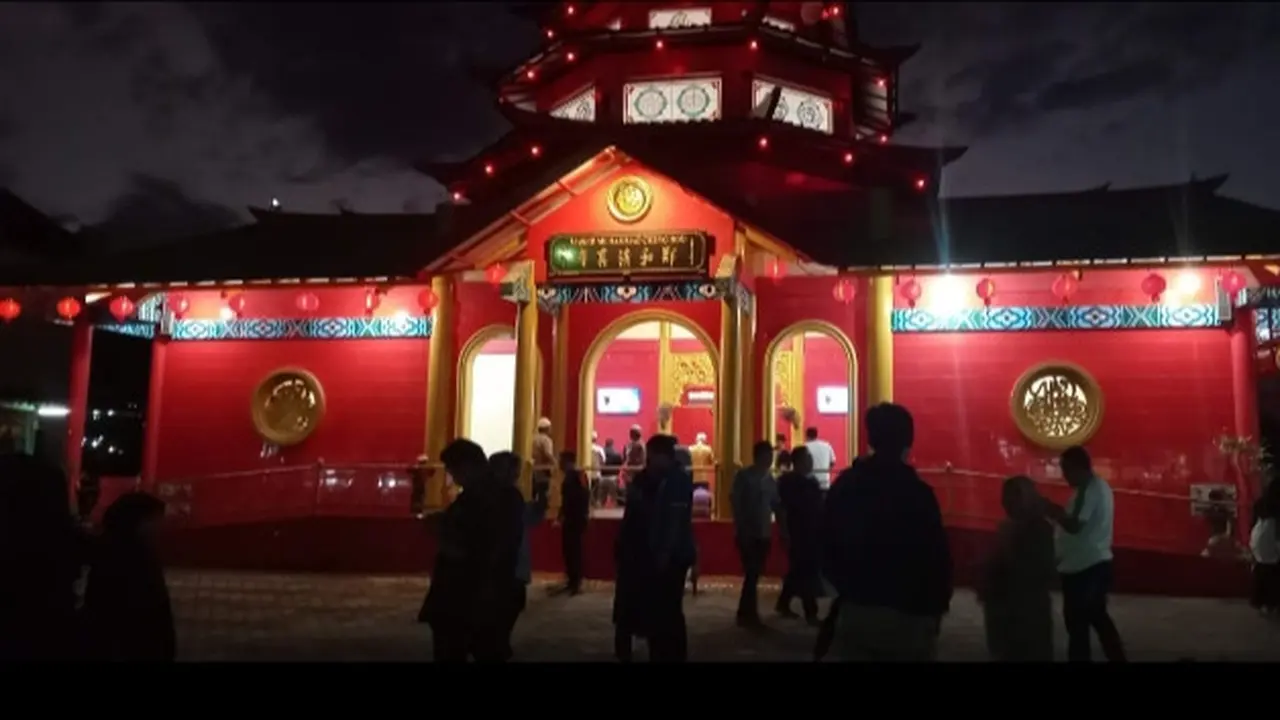 Masjid Muhammad Cheng Ho yang berada di kawasan Golden Front, Bengkong, Batam, Provinsi Kepulauan Riau