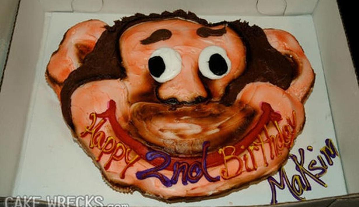 Kue Ultah Bertema Karakter Kartun Tapi Fail - Duh Bikin ...