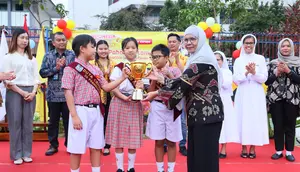 Juara Nasional DANCOW Indonesia Cerdas, SD Fransiskus 2 Pahoman Raih Apresiasi Pemkot Bandar Lampung