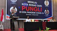 Wakil Gubernur Gorontalo membuka sosialisasi mewujudkan Kota bebas dari pungli fto: Humas (Arfandi Ibrahim/Liputan6.com)