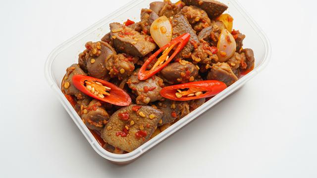 Oseng Hati Ampela Pedas