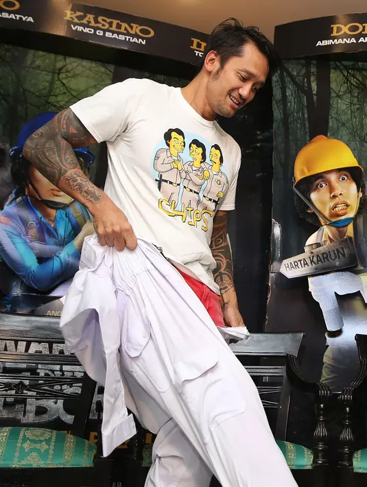 "Berat juga buat gue sih (saat anak-anak tahu Tora terjerat kasus narkoba),” ungkap Tora Sudiro. (Bambang E.Ros/Bintang.com)