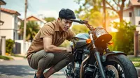 penyebab motor tidak bisa di starter ©Ilustrasi dibuat AI
