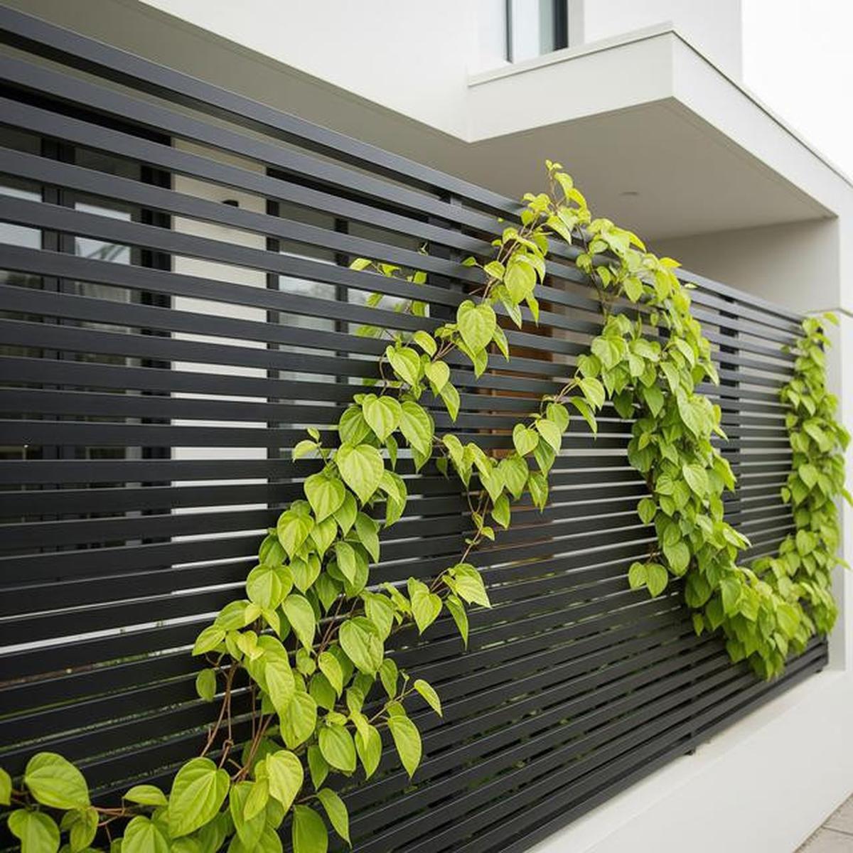 7 Inspirasi Pagar Besi Minimalis 2025, Paduan Estetik Vertical Garden untuk Hunian Modern