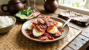 Resep Telur Rebus Sambal Kecombrang yang Pedas Wangi dan Bikin Nasi Hangat Makin Nikmat