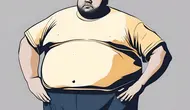 Perut Buncit Ganggu Keperkasaan Pria? Coba Tips Jitu dari Dr. Zaidul Akbar! (Ilustrasi Perut Buncit/Obesitas/Overweight by AI)