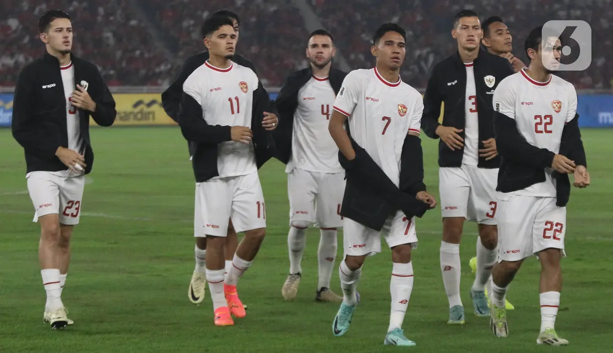 Hasil positif diraih timnas Indonesia di laga penutup babak kedua kualifikasi Piala Dunia 2026 zona Asia. (Liputan6.com/Herman Zakharia)