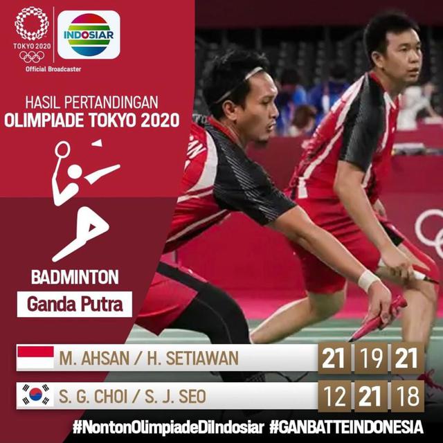 Hasil Bulu Tangkis di Indosiar