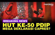 LIVE STREAMING: Megawati Deklarasi Capres di HUT ke-50 PDI Perjuangan