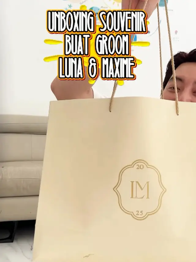 Isi Souvenir Groomsmen Luna Maya (Foto: Instagram @edrictjandra)