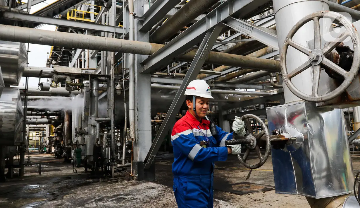 Selama tahun tersebut, kilang ini juga memproduksi sekitar 2,2 miliar liter bahan bakar jenis gasoil dan diesel. Produksi tersebut mencakup 797 juta liter solar dan 1,4 miliar liter biosolar, yang kemudian disalurkan ke berbagai sektor, termasuk transportasi dan industri. (Liputan6.com/Herman Zakharia)
