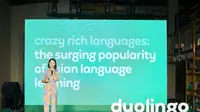 Gelaran SEA Duacon Party Duolingo 2023 di Ho Chi Minh, Vietnam, Kamis (12/10/2023). (Liputan6.com/Lizsa Egeham)