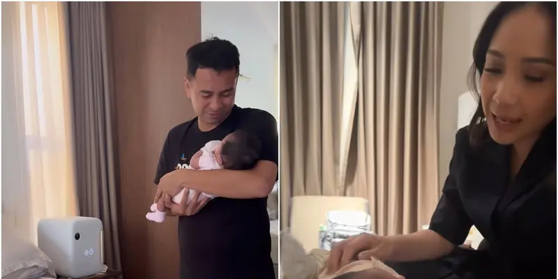 Raffi Ahmad Asuh Bayi Lily